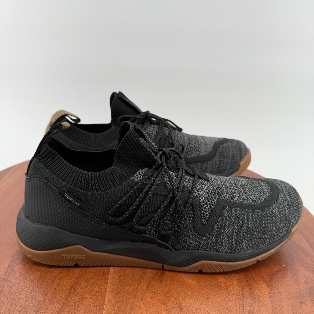 XTRATUF Kiata Tuf Dry Black Grey Waterproof Slip Resistant Deck Sneakers Men 8.5